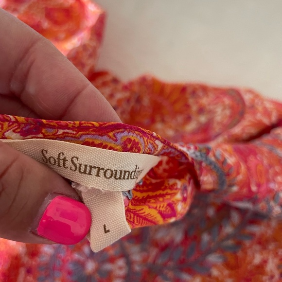 Soft Surroundings Vibrant Paisley Tunic - Picture 6 of 9